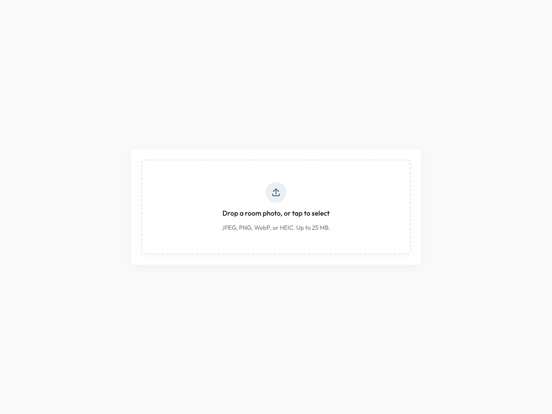 Drag-and-drop photo upload in the ShowingSnap app